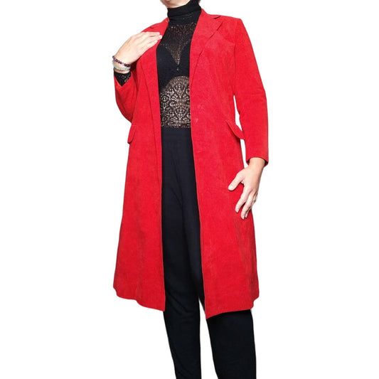 70's Vintage Roth Le Cover Red Ultra Suede Duster